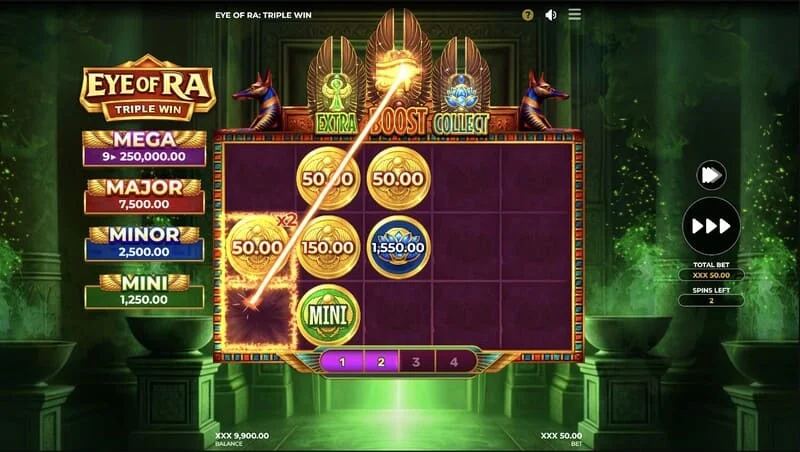 Eye of Ra Triple Win - thanh toán lớn sau khi thu thập rương